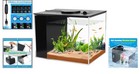 Small 1 Gallon Indoor Aquarium With Adjustable Led Lighting   Easy Maintenance