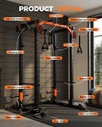 Power Cage For Home Gym  2000lbs Power Rack Workout With Pulley System   J Hooks