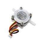 1 4  Water Flow Sensor Food-grade Switch Hall Effect Flowmeter Fluid Meter Co   