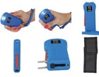 Stun Master St Police Defense Blue Squeeze Stun Gun Rechargeable Led Flashlight