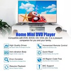 2025 Dvd Player All Region Free Dvd Cd Disc Player Av Output Usb Remote Control