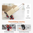 Stair Climbing Cart Heavy Duty Folding Hand Truck Dolly 260 Lbs 10 Wheels