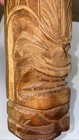 Vintage 1988 Hawaii Koa Wood Carved Tiki Hawaiian Acacia