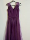 Women s Dark Purple Evening Dress Size Small medium Sleeveless Cocktail Party