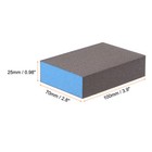 4pcs Sanding Sponge Blocks 220 Grits Sanding Block 100x70x25mm Brown blue