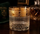 Vintage Culver Tyrol 22k Gold Lowball Glasses - Set Of 5 Mcm Rocks Barware 3 5   