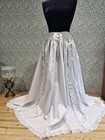 Antique 1800s Petticoat Skirt White Cotton French Original Vintage