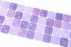 2pcs Korean Language Keyboard Stickers  Korean Keyboard Stickers With White F   