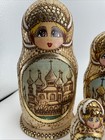 Large Hand Painted Russian Matryoshka Nesting Dolls Set