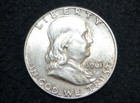 1961 D Franklin Half Dollar   90  Silver   Au   Actual Coin    Free S h