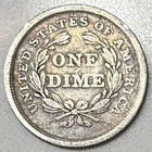 1838 Large Stars Seated Liberty Dime Very Fine Vf Coin Philadelphia