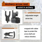 Compound Bow Drop Away Arrow Rest Aluminium Adjustable Archery Hunting Shooting