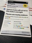 1 New York City Mta Nyc Subway Service Sign 11   x17  - Nyc Graffiti Subway Map 