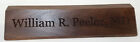 Walnut Desk Nameplate - Personalized Office Name Plate - Executive - Engraved