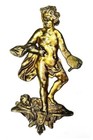 Antique Ormolu Bronze Furniture Decoration Pediment - Putti   Cherub 4700a