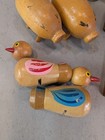 Vintage Wood Wooden Salt And Pepper Shakers Lot