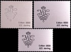 Lot Of Three Mc Sterling Silver Enameled Stamp Commemoratives