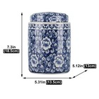 Chinese Traditional Antique Style Blue And White Porcelain Ginger Jar Ceramic   