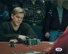 Matt Damon  rounders  Signed 8x10 Photo Autograph Mike Mcdermott Psa dna Coa