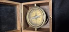  Brass Gimbal Compass In Wooden Box Maritime Nautical Ship boat Binnacle 