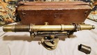 Early 1900   s W le Gurley 21    Brass Surveyor Wye Level Transit With Wooden Case