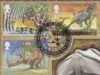 Gb Qeii 2002 Just So Stories Benham Silk Numbered How The Rhino Got His Skin Fdc