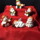 Set Of 6 Vintage Marvin  Figurines Christmas  Enesco 1983