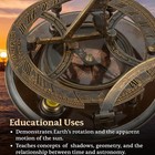 Top Grade 5-inch Sundial Vintage Nautical Marine Compass With Wooden Box Anti   