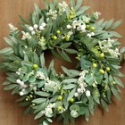 Door Wreath Green Eucalyptus For Front Door Wreaths Spring Summer Olive 20 Inch