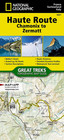 Haute Route Map  chamonix To Zermatt   national Geographic Trails Illustrated Ma