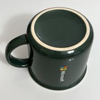 Microsoft Coffee Mug Dark Forest Green Ext   White Int Mug 10 Oz   flaws 