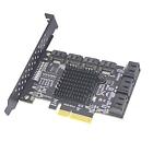 6 Port Pci-e Expansion Card Board Adapter Pci-e X4x8x16 6g Sata3 0 For Asmedia