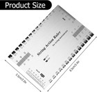 Guitar String Action Height Gauge Ruler With Fret Rocker For Luthier Tools