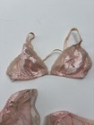 Vintage Christian Dior Lingerie Matching Set 34 Bra 2 Pairs Large Panties