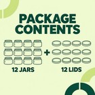 16oz Wide Mouth Mason Jars With Lids For Canning Jam Jelly Butter Preserves