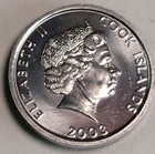 2003 Cook Islands One Cent Coin     Monkey      Animal Series   Unc Elizabeth Ii