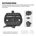 Sdc-75 75mm Arca Swiss Lever Clamp Picatinny Adapter For Tripod And  17s Bipod