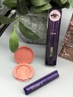 Tarte Gift Set   Rose Sequined Bag mascara quirky Amazonian Clay Blush 4 Pc