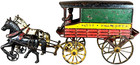 Vintage 1890s Harris Cast Iron City Delivery Wagon - Hubley Dent