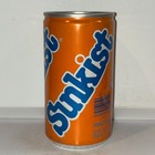 1970 s Sunkist Orange Soda Can  Bottom Opened  Dented