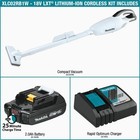 Makita 18v Lxt Cordless Bagless Stick Vacuum Cleaner Kit Xlc02rb1w Makita