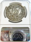 Dominican Republic 1963 Silver Peso Republic Restoration Ngc Ms 65