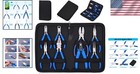8pcs High-quality Jewelry Pliers With Zipper Bag - Rust-prevention Features