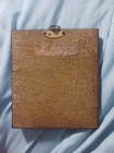 Vintage Square  Metal Picture Frame With Oval Sillowett Picture