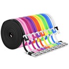 6ft Flat Noodle Micro Usb Data Charger Charge Cable For Samsung Galaxy S4 S6 S7 