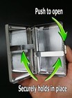 Black Cat Em7 Silver Metal Cigarette Case Rfid Protection Wallet