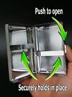 Black Cat Em8 Silver Metal Cigarette Case Rfid Protection Wallet