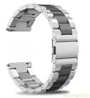 18 20 22 24mm Metal Watch Band Strap Replacement Stainless Steel Wrist Bracelet