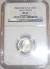 1869r Silver Coin Italian Papal State 10 Soldi Pope Pius Ix Year 23 Ngc Ms 67
