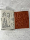 Stampin Up Campology Cling Stamp Set Of 9 Stamps Tent Lantern Trees